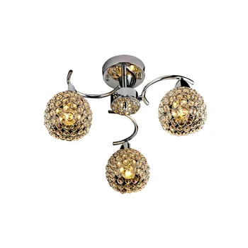 

Crystal modern led ceiling lights for bedroom Modern Ceiling Lamp Fixtures Classic Round Crystal with Transparent Shade ZXD0021