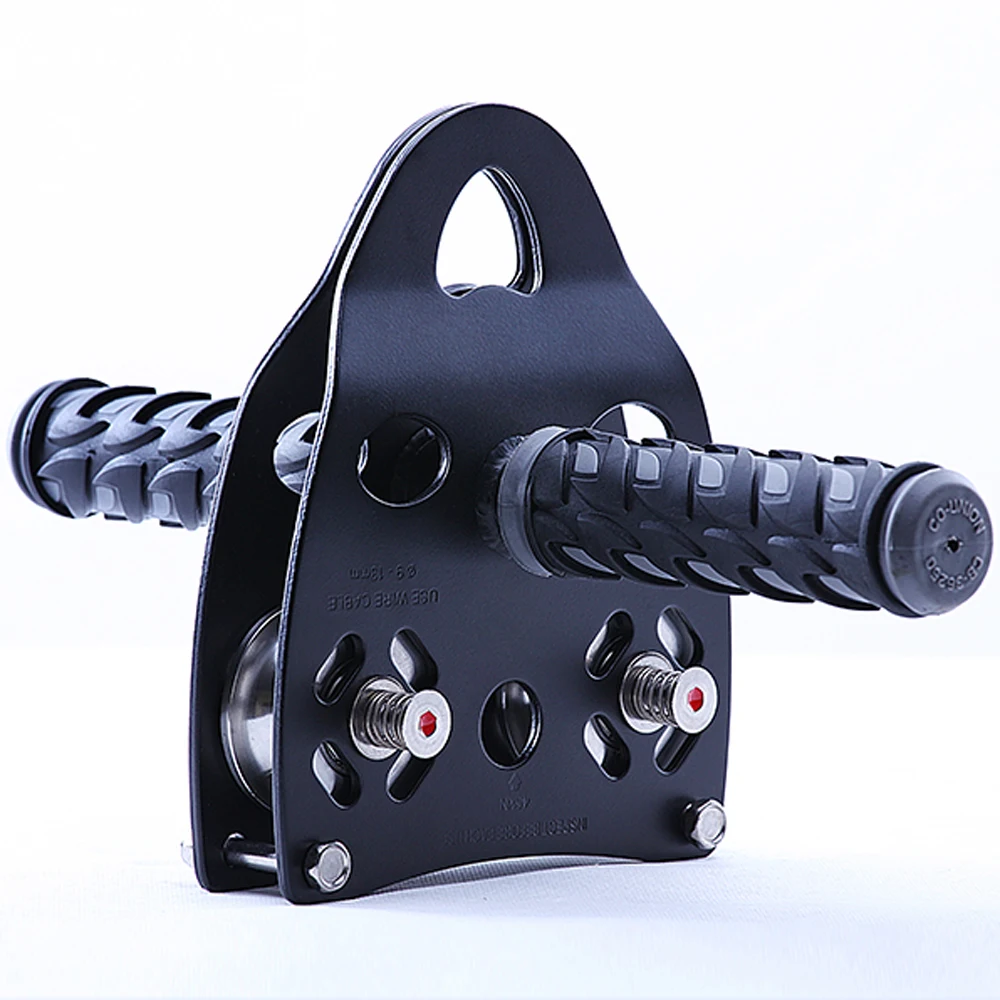 10000lbs GM 45KN ZipLine Trolley Cable Pulley W/ Handle Heavy Duty Free