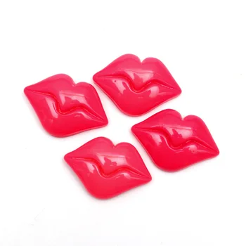 

20Pcs Mixed Resin Lips Decoration Craft Flatback Cabochon Embellishments For Scrapbooking Kawaii Cute Diy Accessories