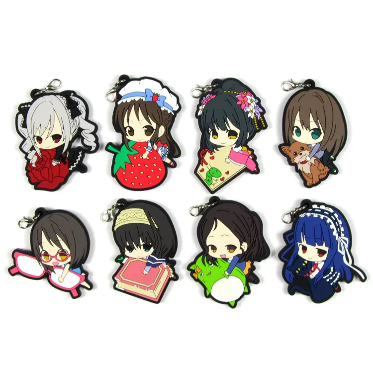 

The idolm ster cinderella Original Japanese anime figure rubber Silicone mobile phone charms/key chain/strap D173