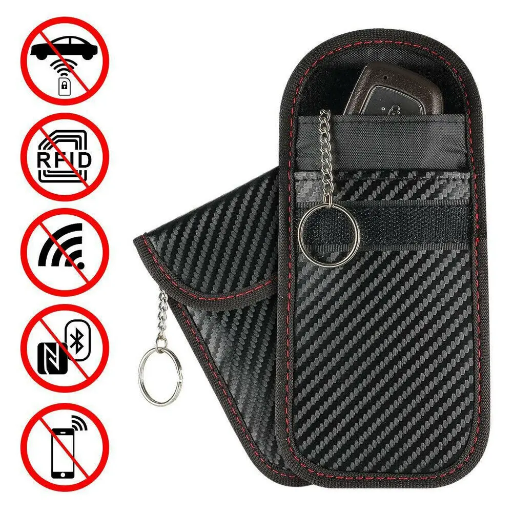 

Anti-theft car key bag portable mini bag RFID signal interception blocking clutch bag