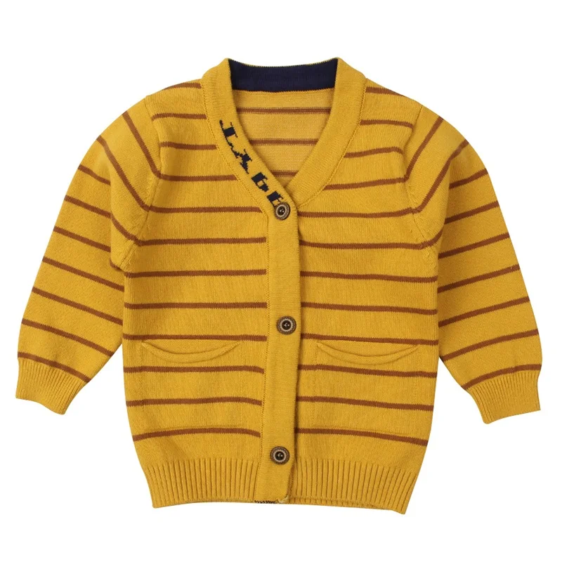 Striped Cotton Baby Sweater Casual Knit Newborn Baby Cardigan Long Sleeve V-Neck Sweater For Boy Autumn Infant Outdoor Sweaters (17)