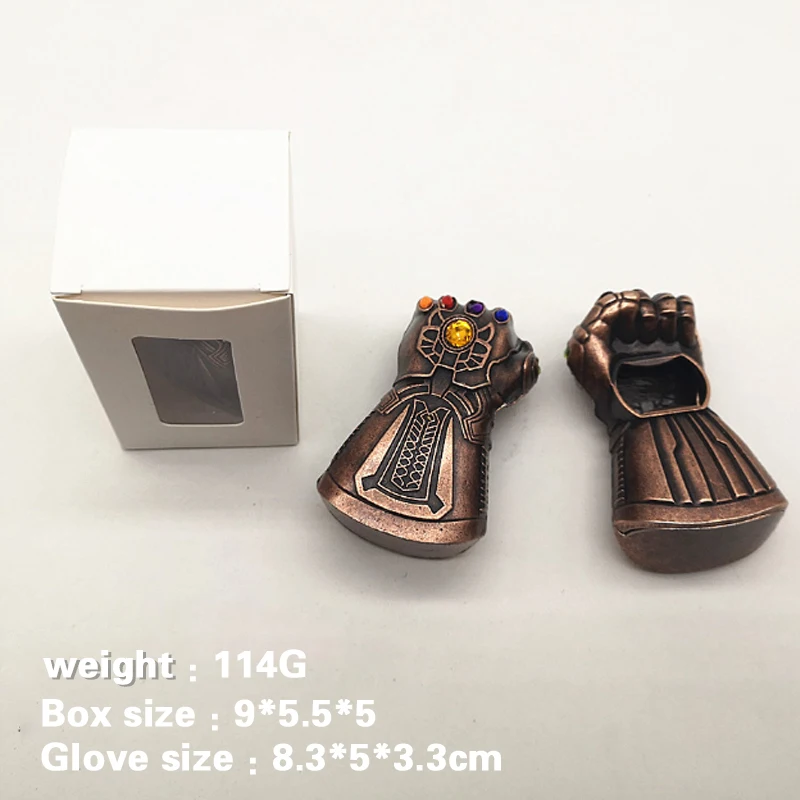 

Summer must Four styles Marvel Avengers 4 Thanos Fist Shaped Bottle Opener Beer Soda Cap Opener Metal Gifts Friends figures toys