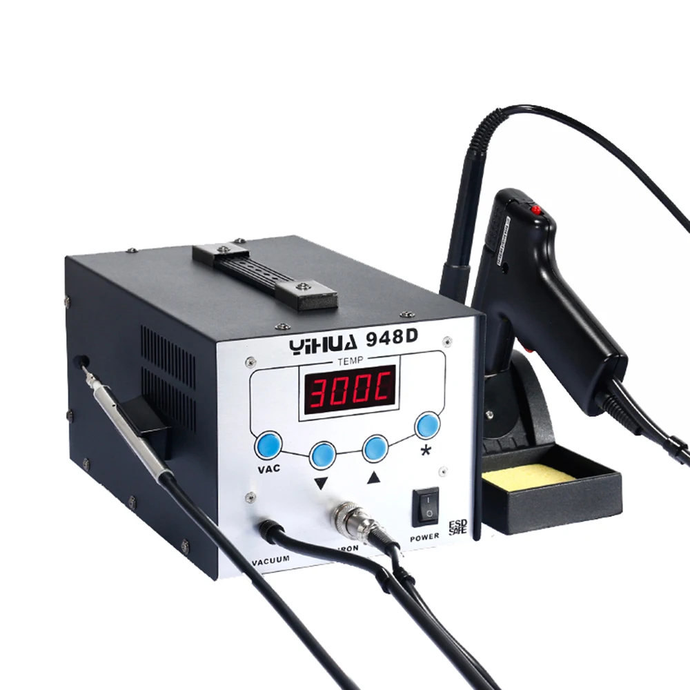 YIHUA948D-Iron-Soldering-Station-High-Frequency-Suction-Gun-With-Pen-3-in-1-BGA-Rework-Station