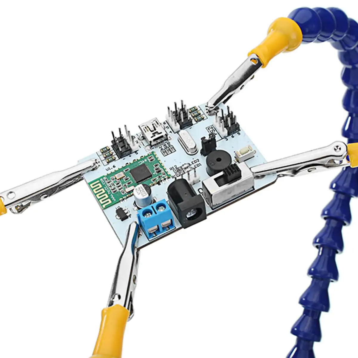 

Universal Soldering Electronic Welding Iron Stations Third Hand Four Arms Soldering Station PCB Fixture with Heavy Metal Base