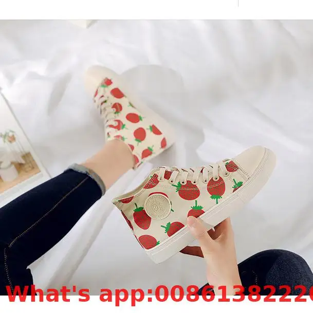 

Women's Shoes In The Student Shoes Casual White Shoes Shoes Lace Shoes Strawberry Shoes