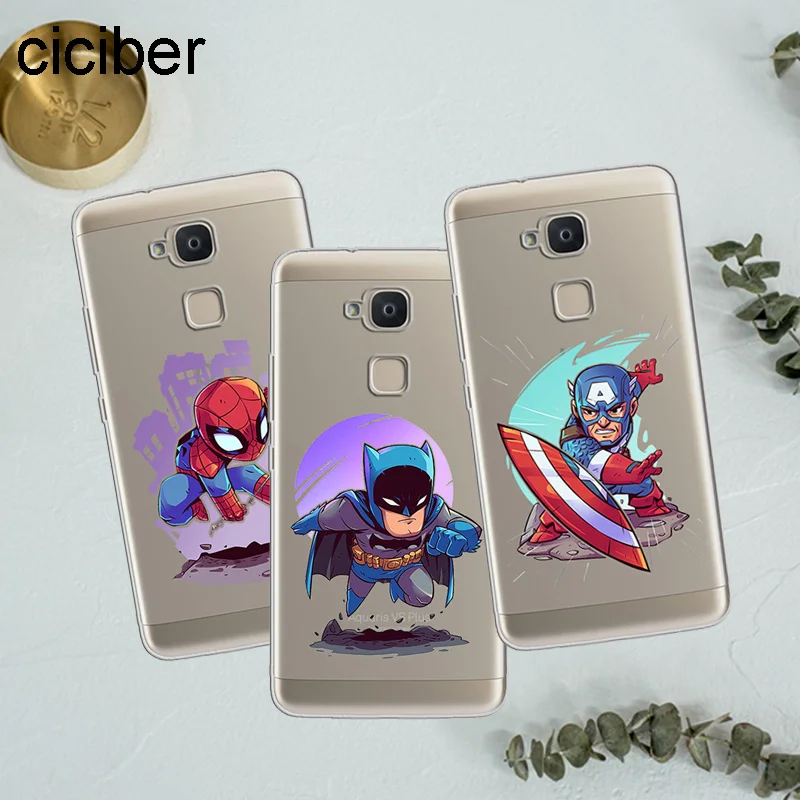 

ciciber Marvel Batman for BQ Aquaris U2 C U X5 V VS X2 X M Plus Lite Pro Soft TPU Phone Cases for BQ M5 E5s M5.5 E4.5 M4.5