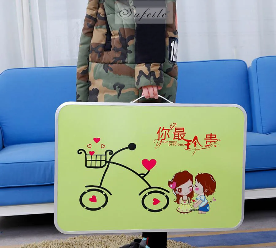 

SUFEILE Fashion Portable Folding Laptop Table Picnic Folding Table Laptop desk Stand Computer Notebook Bed Tray desk SAN20D15