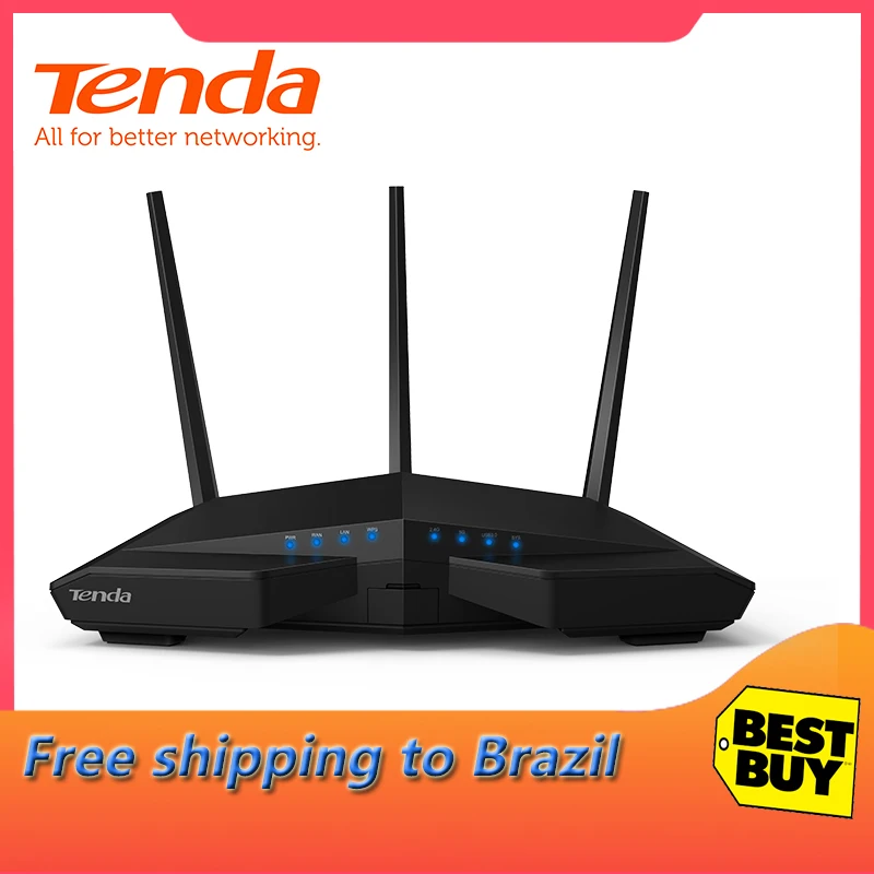 6293.59 руб. 31% СКИДКА|Tenda AC18 Беспроводной Wi Fi маршрутизатор, AC1900Mbps wifi ретранслятор двухдиапазонный 2,4 ГГц/5 ГГц с USB3.0 802.11ac дистанционное управление приложение L2TP PPTP-in Беспроводные маршрутизаторы from Компьютер и офис on Aliexpress.com | Alibaba Group