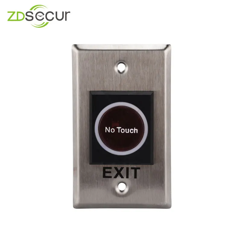 

Wholesale 12V Non touch Door Exit Release Button Infrared Light Switch with Rectangle Type ZDKG07
