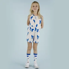 Крошечный хлопковый комбинезон для маленьких девочек и мальчиков, розовые комбинезоны, детская летняя одежда, брендовая стильная одежда BBR096