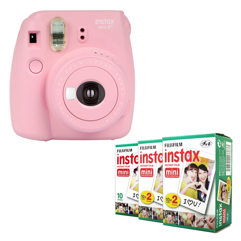 Fujifilm Instax Mini 8 Plus камера клубника + Fuji Instant 50 пленка с белым краем простая