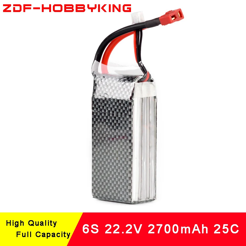 2018 ZDF Power High Quality lipo battery 22.2v 2700mAh 6S 25C For rc helicopter car boat quadcopter Li-Polymer battey | Игрушки и хобби