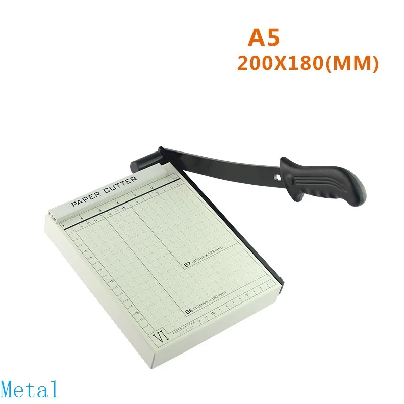 Металлический A5 Бумага нож для фотографий нож гильотинная резка Телефон Защита экрана планшета машина триммер металлическое основание 3-5 листов с сеткой