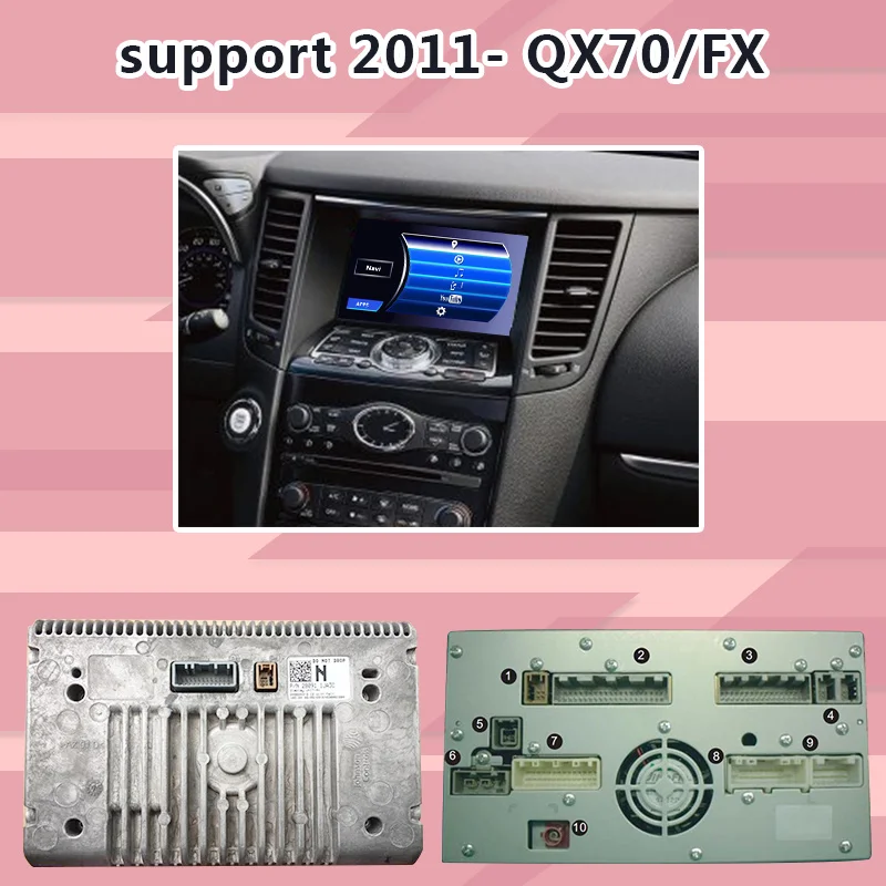 Lsailt Android gps навигационная система коробка для Infiniti QX70/FX37 FX 2012- с G QX50 QX60 Q70 QX80 и т. д. youtube waze yandex