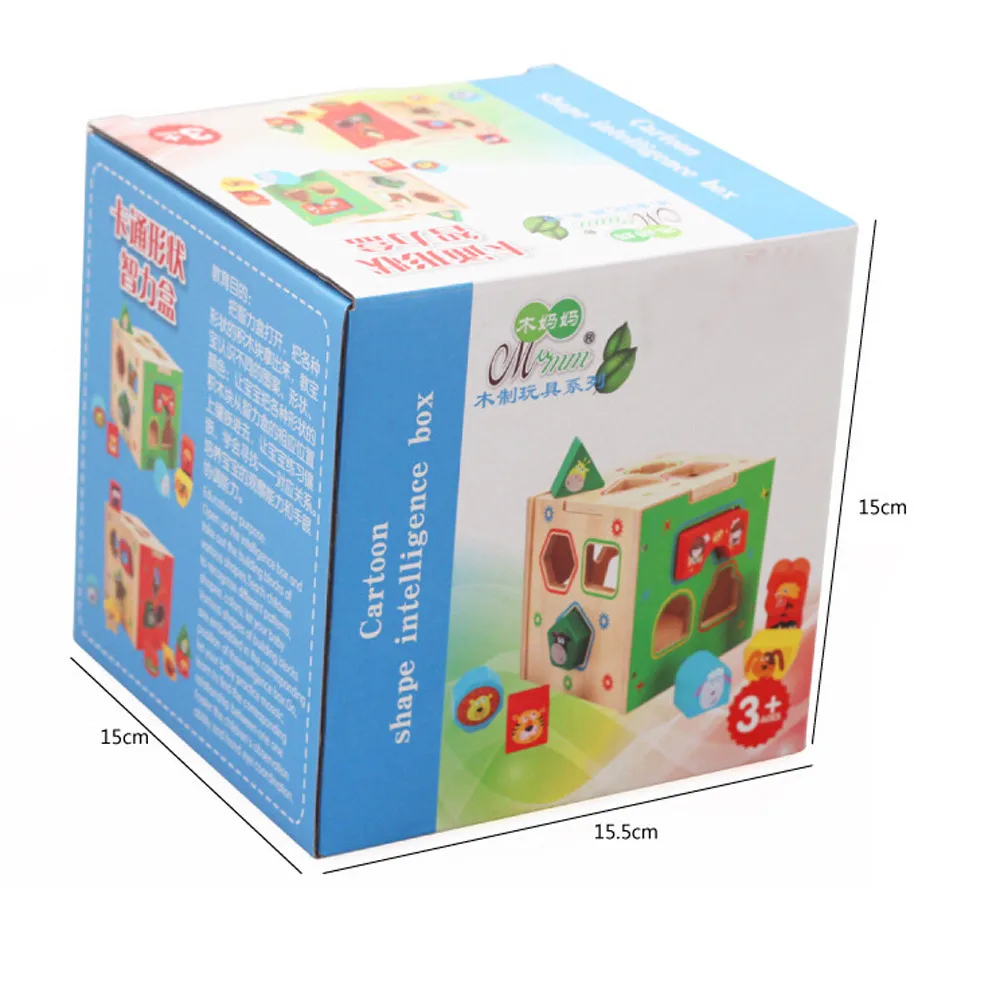 Игрушки Детские деревянные строительные блоки Детские многоцветные деревянные формы игрушка-сортировщик развивающие игрушки