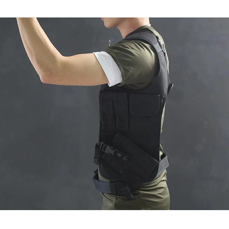 Открытый CS боевой Риг плеча пистолет подмышек кобура для охоты страйкбол Талия Скрытая сумка