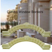 GRC Hause Wand Fenster Dekoration ABS Verriegelung Diamant & Blume Top Zement Form Beton Guss in Ort Fenster Grenze Arc form