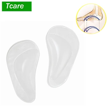 

1Pair Foot Care Massage Orthopedic Gel Arch Support Insoles -Flat Feet Support Gel Soft Pads Silicone Shoe Adhesive Inserts Care