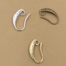 20шт 20шт медный материал золото серебро 10*15 мм Женский ушной крючок серьги DIY аксессуары для изготовления ювелирных изделий