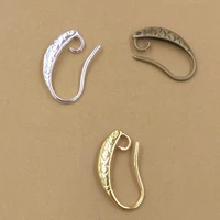 20pcs 20pcs 2019 NEW Copper Material Gold Silver 10*15mm Woman Ear Hook Earrings DIY Jewelry Making Accessories