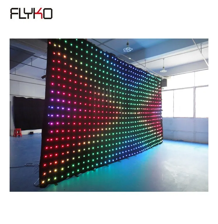 Заводская цена P15cm 10ftX20ft гибкое свадебное фоновое оборудование светодиодный