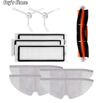 

10pcs/lot New Main brush Hepa Filter Side brush Mop cloths Kit accessories for Xiaomi mijia robot roborock s50 s51 roborock 2