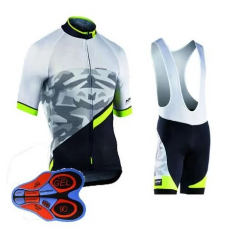 

2018 NEW! NW Cycling Jersey Short Jersey Ropa De Ciclismo Maillot Cycling Clothes Set Bike Wear Gel Pad Breathable