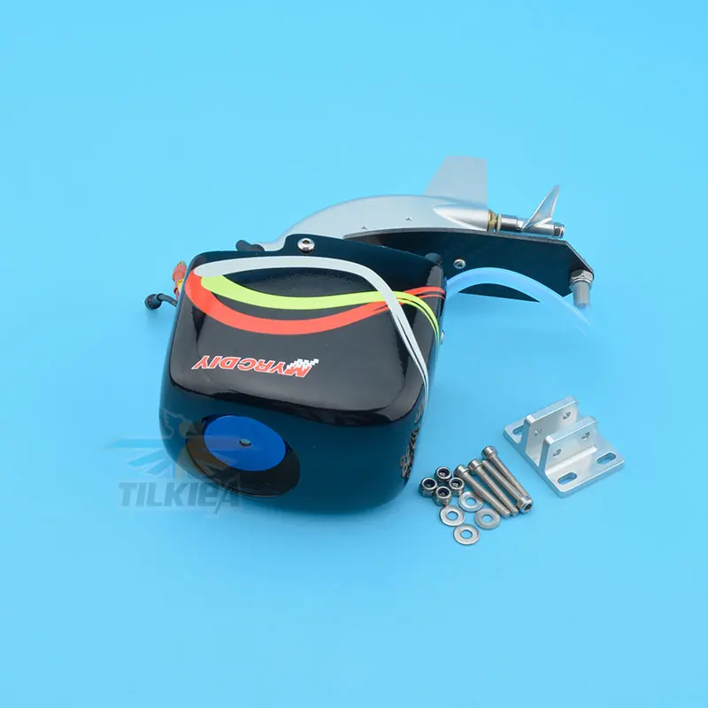 Rc Boat Tail Power Head Outboard Brushless Motor Propeller Steering Function CY