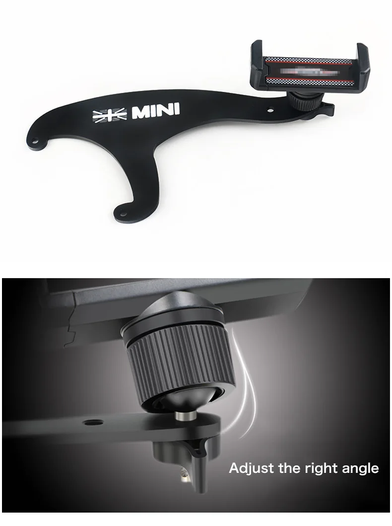 Car Mobile Phone Holder Bracket Union Jack Decorations for BMW Mini Cooper F55 F56 F54 Clubman Accessories (2)