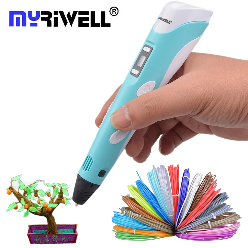 Myriwell 3D Ручка lcd Рисование печать ручки 3d волшебная ручка с ABS филаментное