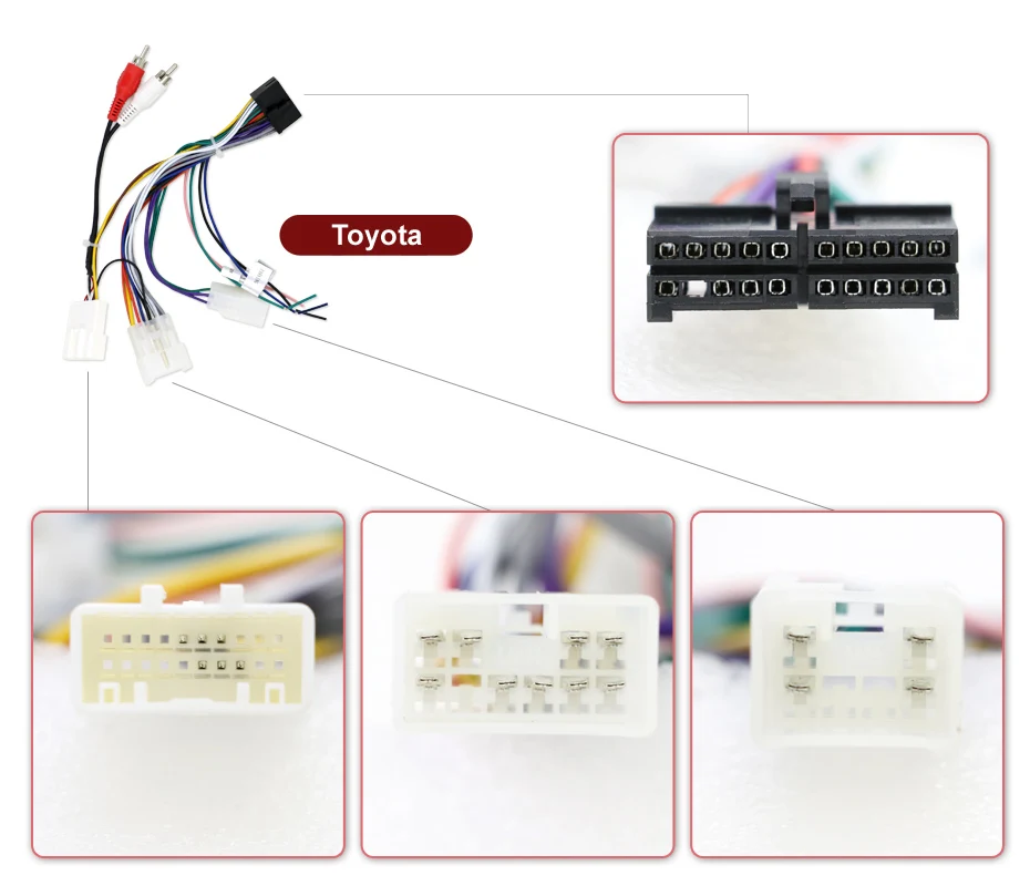 Female ISO Radio Wire Wiring Harness Adapter Connector Car Adaptor Plug For Toyota cars | Автомобили и мотоциклы