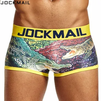 

JOCKMAIL Brand Mens Underwear Boxers printed calzoncillos hombre calcinha cueca boxer masculina Panties shorts Gay underwear