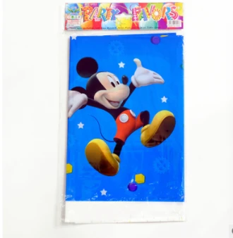 Disney 100 PCS с днем рождения с Микки Маусом одноразовые баннер украшение стола для вечеринки комплекты бумага бэби Шауэр для мальчика расходные материалы