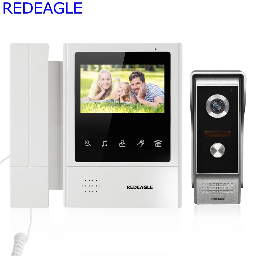 4.3 inch Touch Key LCD Monitor Video Door Phone Doorbell ...