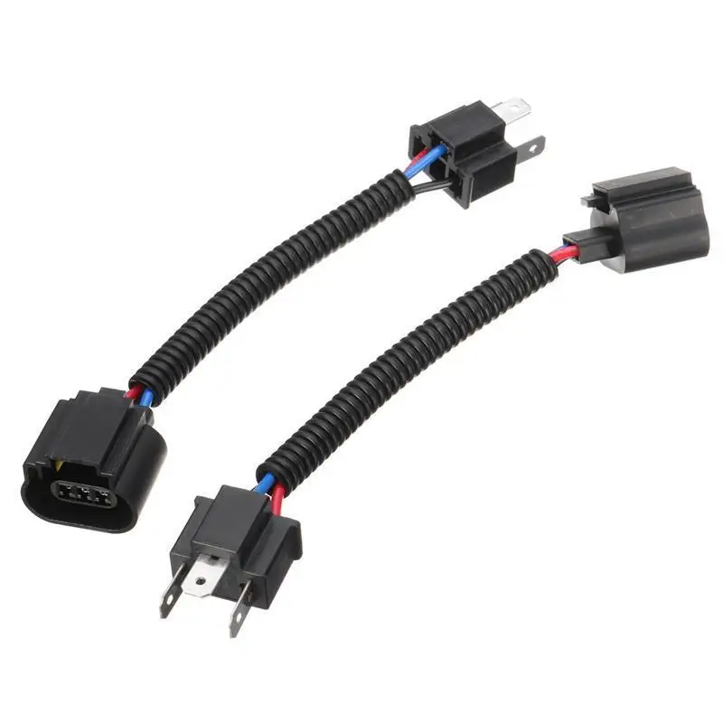 

2pcs Adapter Conversion Wiring Plug Cable H4 to H13 For Car Auto Headlight Fog Light M8617