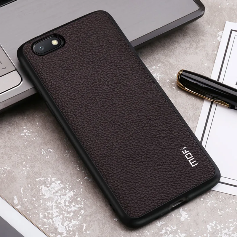 Для Xiaomi Redmi 6A Чехол чехол Mofi задний искусственная кожа зернистый Бизнес Стиль