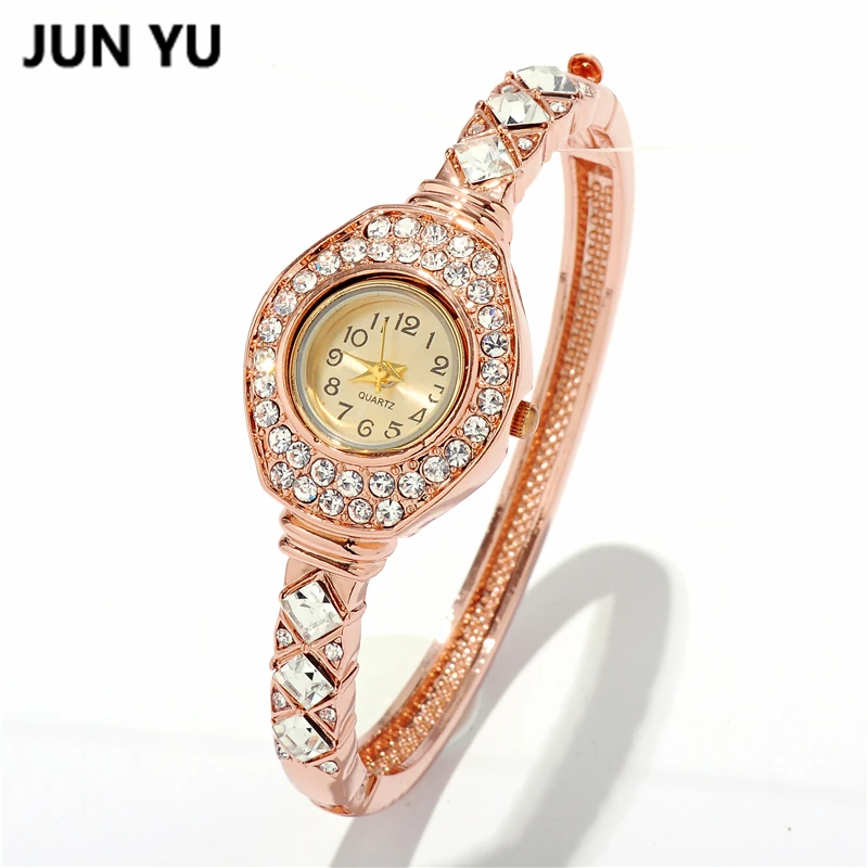 JUNYU 2017 New Promotion 18k Gold Women Watches Filled Enchanting