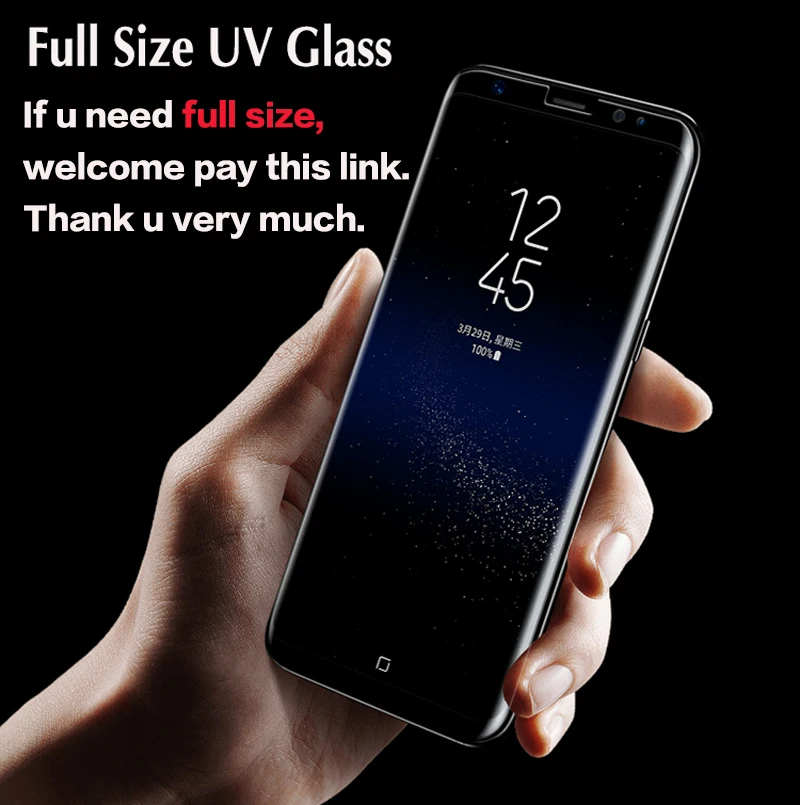 2 шт. УФ клей 2 шт. Экран протектор для samsung S8 S9 плюс Note8 закаленное Стекло полное покрытие 1 шт. свет жидкий для Galaxy S7 край