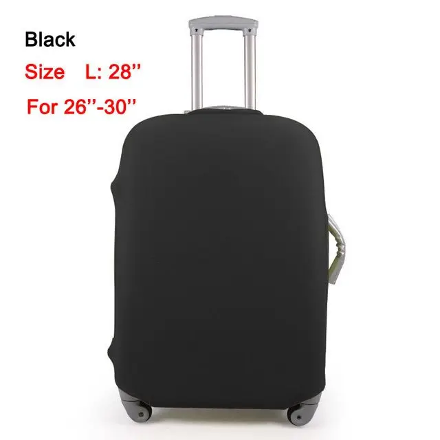 SAFEBET фирменный багажник чемодан пылезащитный чехол багаж тележка дорожный Эластичный Защитный чехол на чемодан для 18-30 дюймов - Цвет: Black L