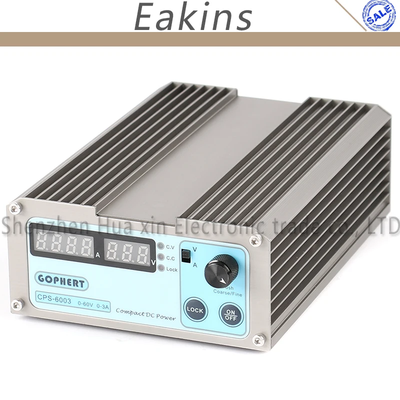 

GOPHERT Precision Compact Digital Adjustable MINI Switch DC Power Supply OVP/OCP/OTP low power 60V 3A 110V-230V 0.01V/0.01A
