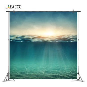 

Laeacco Underwater Sea Light Scenic Photography Backgrounds Customized Photographic Backdrops Props For Photo Studio