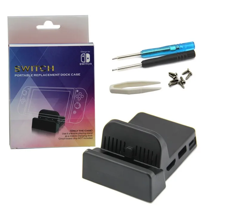 

Portable DIY Replacement Dock Mount Case with Type C/HDMI/USB with pcb for NS Switch