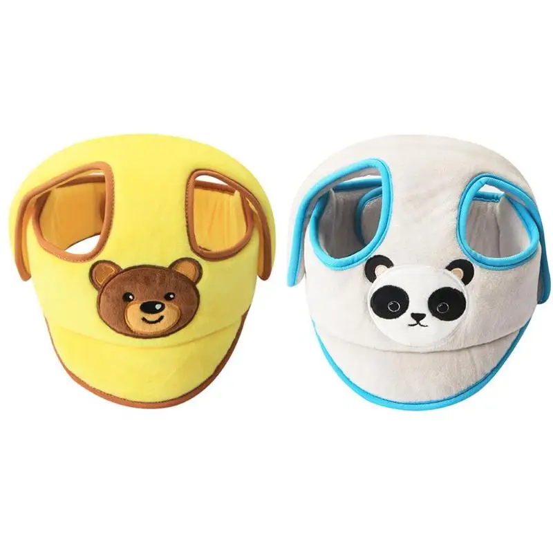 

Soft Baby Anti-fall Head Protection Cap Adjustable Anti-collision Helmet Comfortable easily Yellow Blue Safe