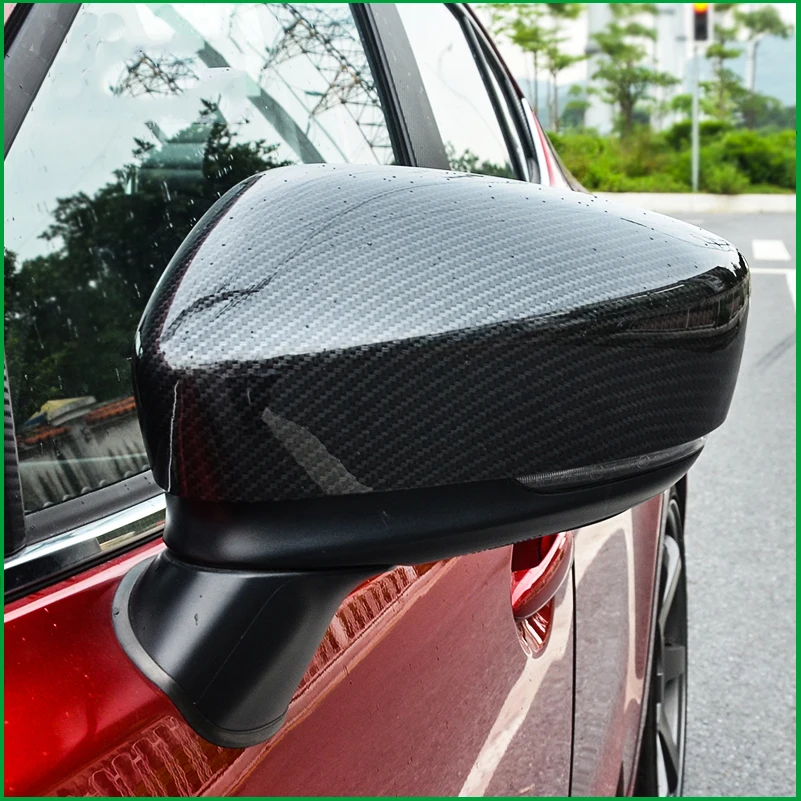 

Car Styling ABS Door Side Wing Mirror Cover Trim For Mazda 3 Axela M3 2017 Rearview Mirror Protector Covers Trim Car Accessories