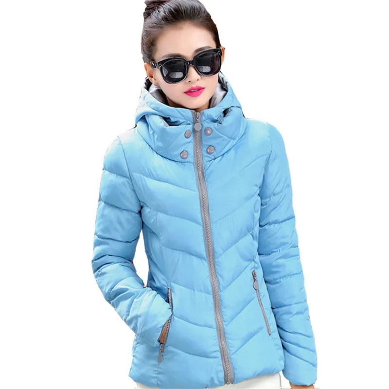 2017 Women's Wadded Jacket Hooded Parka Winter Jacket