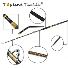 Topline Tackle  trolling rod telescopic casting jigging big game rod fly spinning carbon carp fiberglass Bent and straight 
