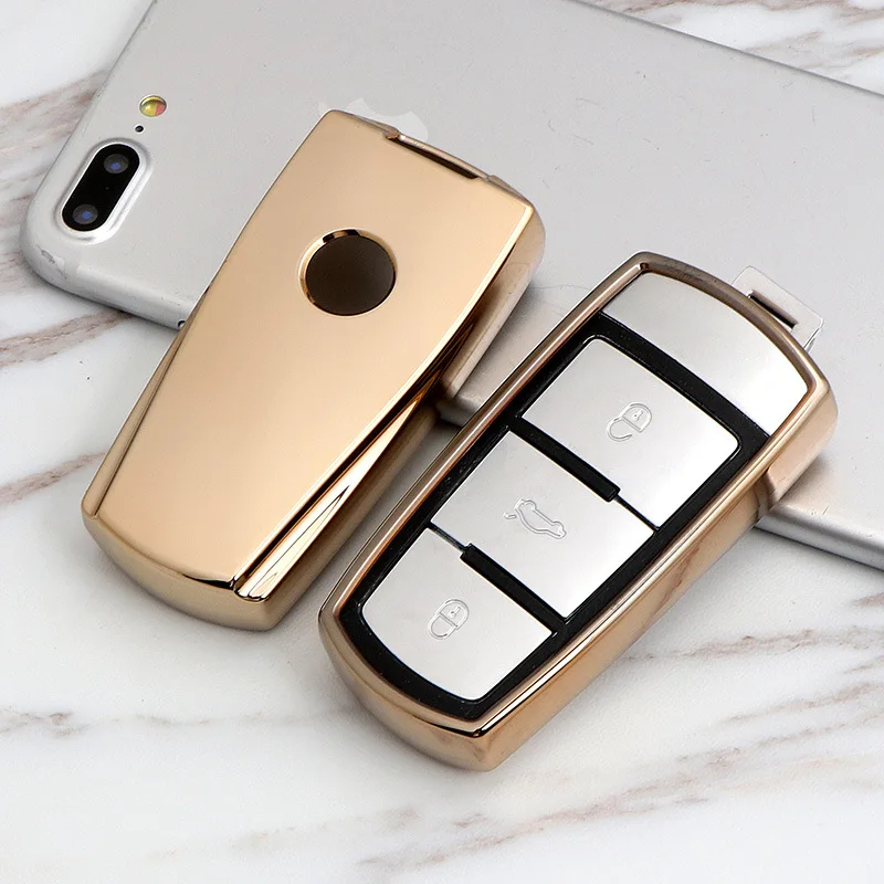 TPU Car Key Cover Case For Volkswagen VW CC Passat B6 B7 Passat 3C CC