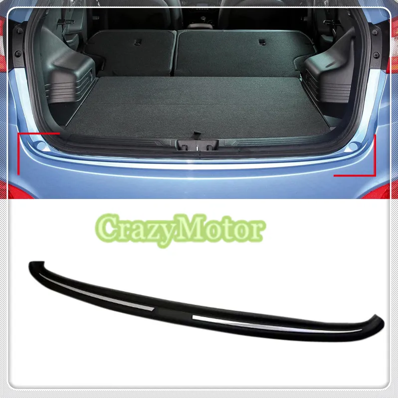 

For Hyundai Tucson IX35 2009 2010 2011 2012 2013 2014 1pcs ABS Plastic Outer rear bumper foot plate cover trim accessories