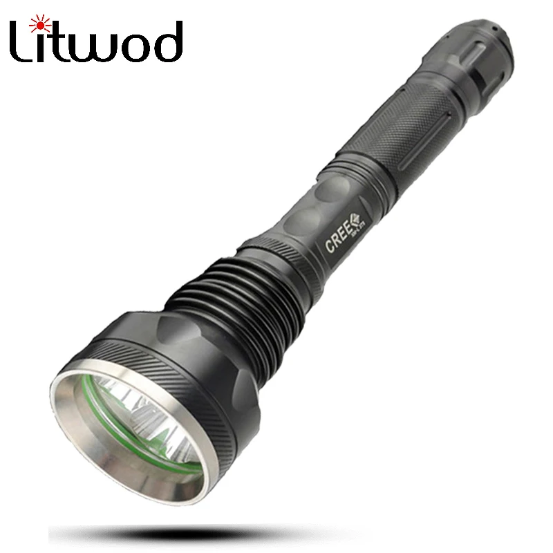 

Z20M18 Litwod Powerful LED flashlight 3 pcs CREE XML T6 Chips super bright flashlight torch for 2x 18650 battery run time 6 hour